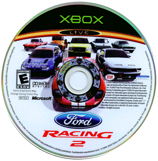 Ford Racing 2 (USA) Game Disc